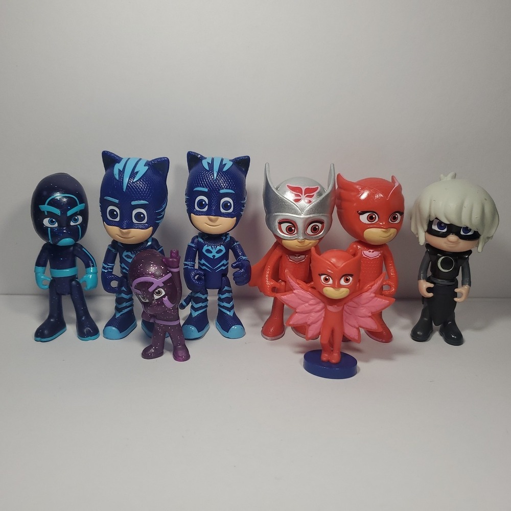 PJ Masks Action Figure Lot of 8 Assorted Characters